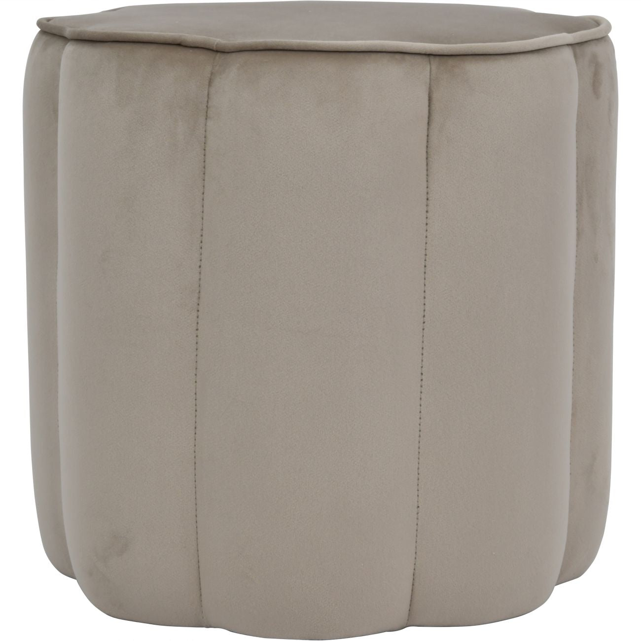 Libra Co. Scallop Footstool Taupe