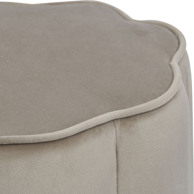 Libra Co. Scallop Footstool Taupe