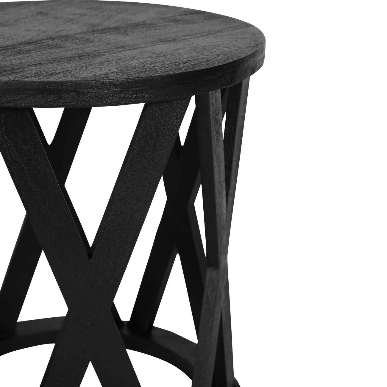 Libra Co. Cali Solid Wooden Set of 2 Nesting Side Tables