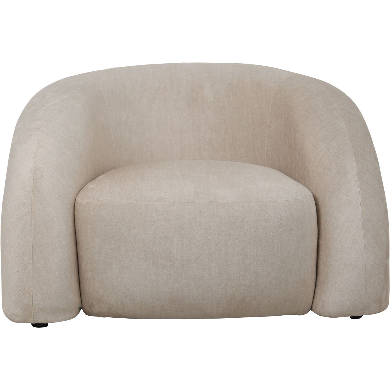 Libra Co. Casa Upholstered Curved Snug Chair Cream