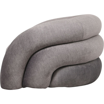 Libra Co. Casa Upholstered Curved Snug Chair Grey