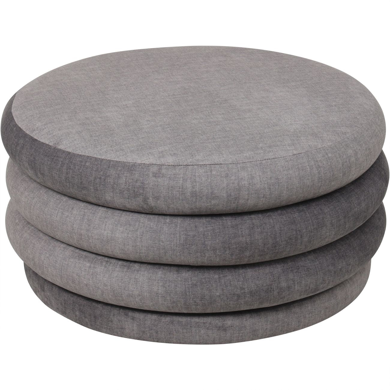 Libra Co. Casa Upholstered Storage Ottoman Grey