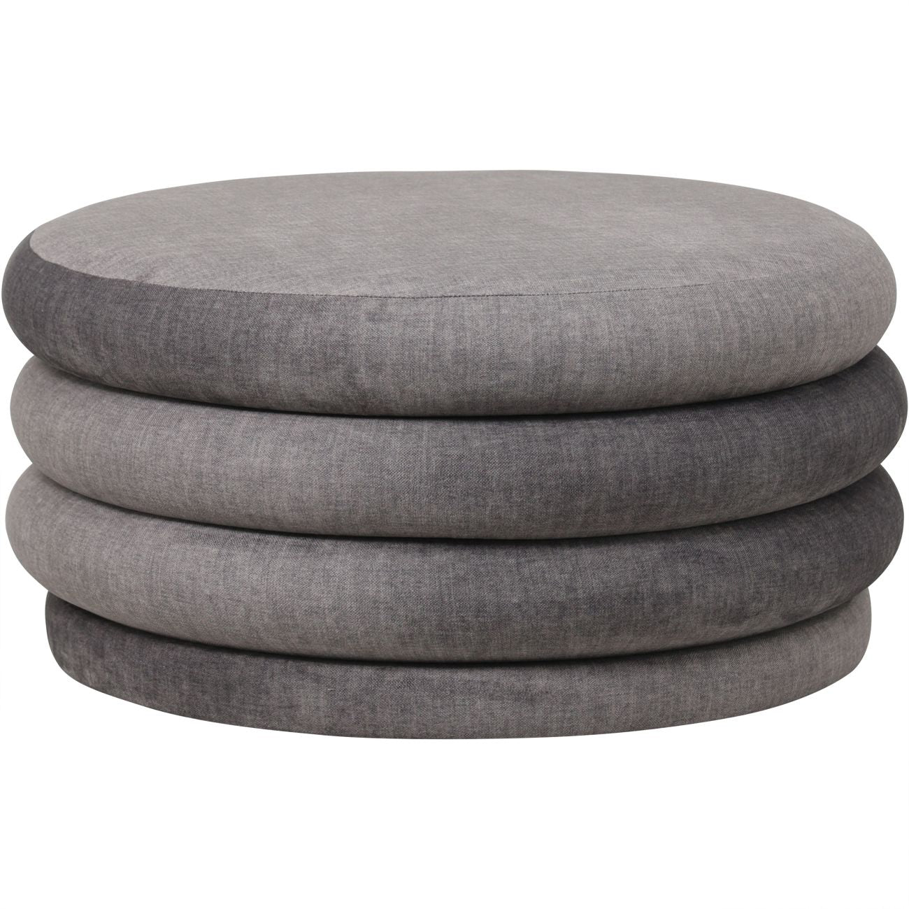 Libra Co. Casa Upholstered Storage Ottoman Grey