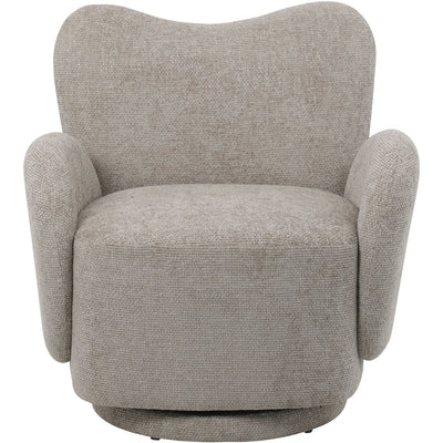 Libra Co. Casa Upholstered Swivel Chair Cream