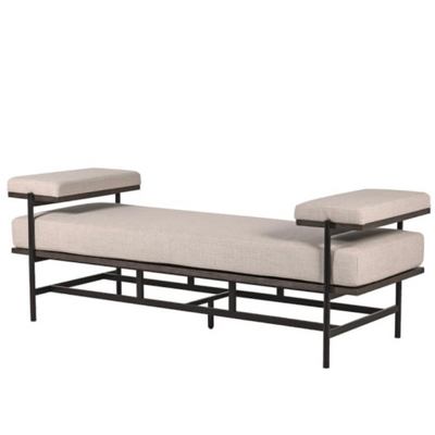 Watch Linen Lounger Bench