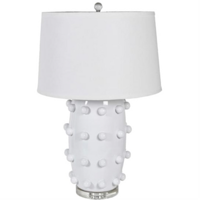 Linden White Bobble Table Lamp