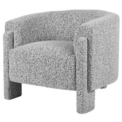 Grey Curve Occasional Chair