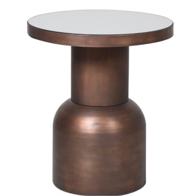 Emily Copper Round Side Table (Small)
