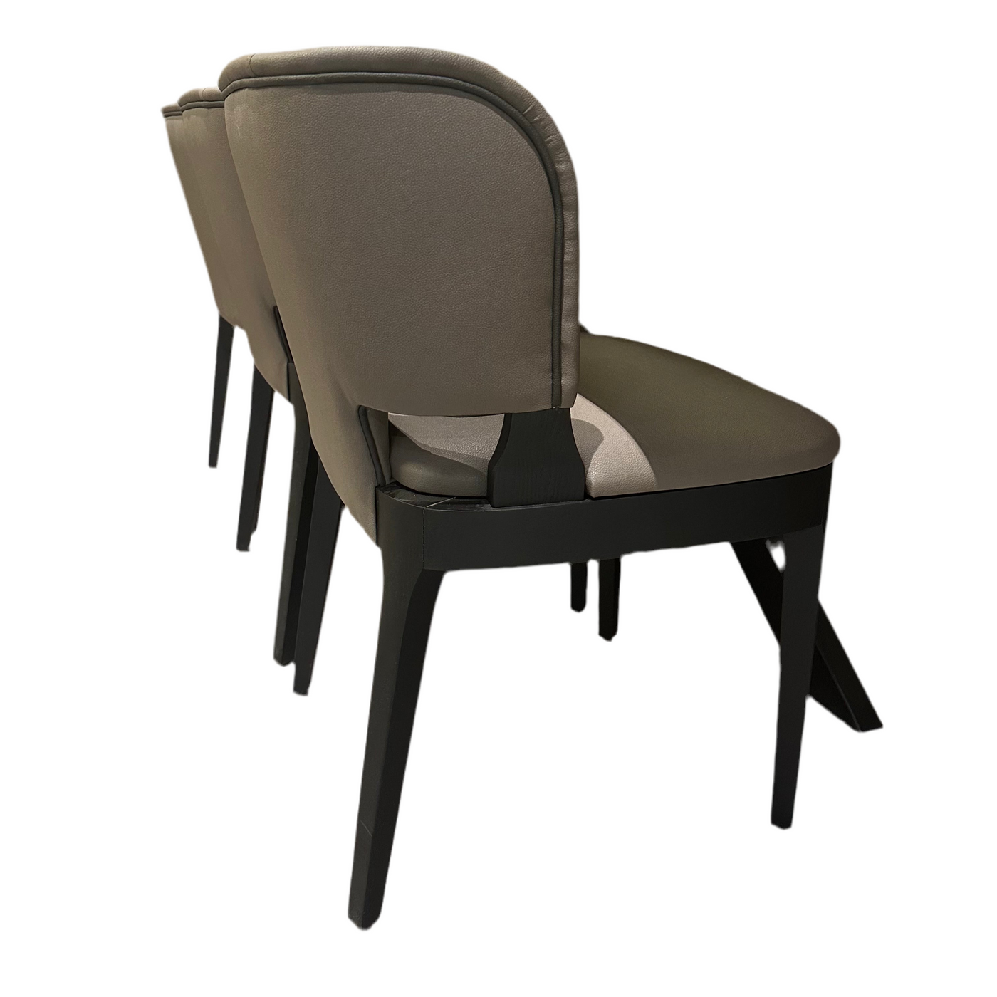Ex Display Set of 8 Faux Leather Tea Without Arms Chair