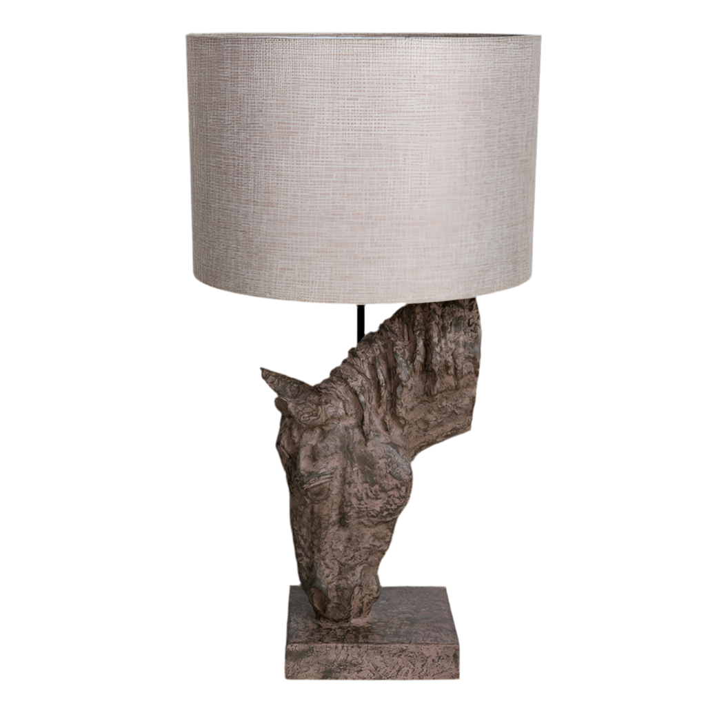 Delia Horse Lamp with Shade