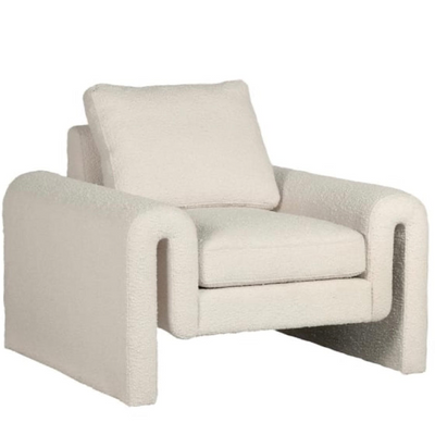 Kendal Curved Boucle Armchair