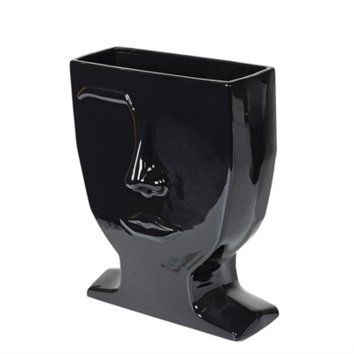 Clearance Face Black Vase