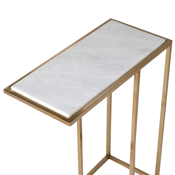 Marble & Gold Frame Sofa Table