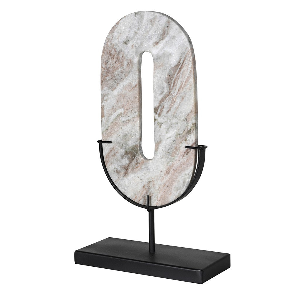 Marble Oval Disc on Stand