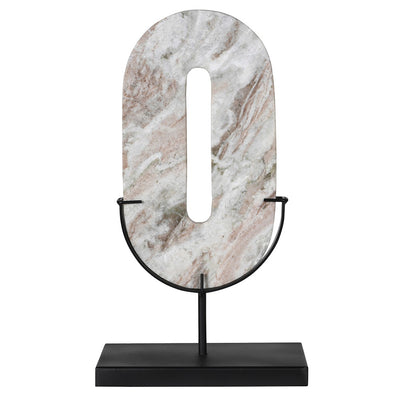 Marble Oval Disc on Stand