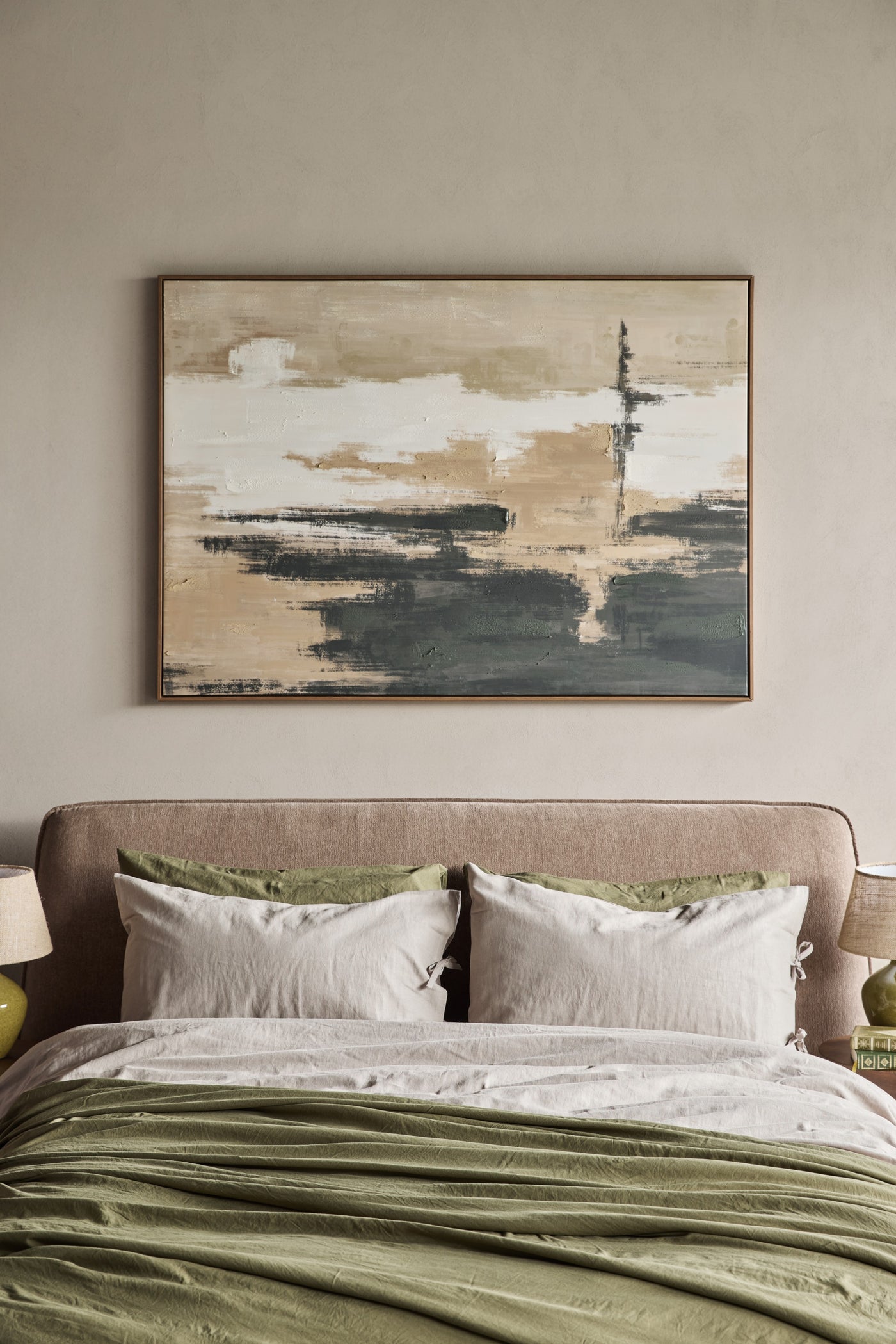 Sable Rise Hand Embellished Framed Canvas Wall Art 100x140cm