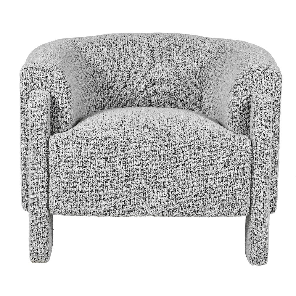 Grey Curve Occasional Chair