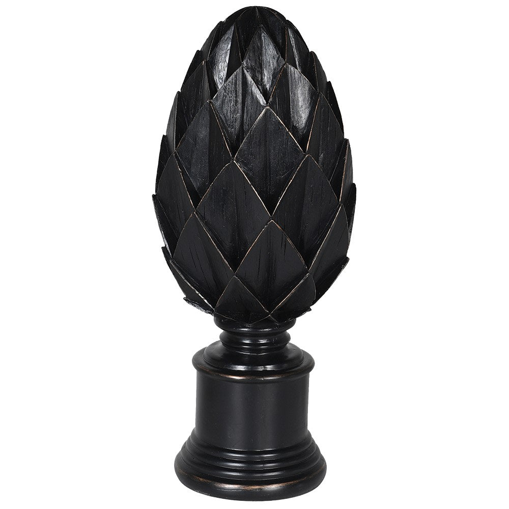 Black Pinecone Ornament