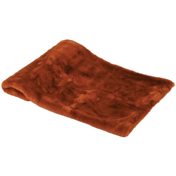 Faux Fur Orange Throw