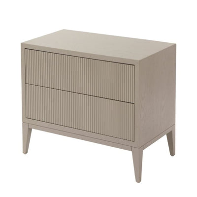 2 Drawer Ava Bedside Table Grey