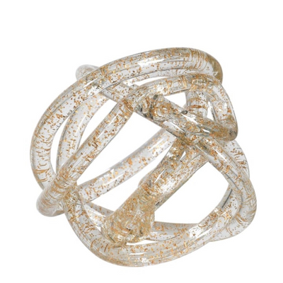 Glass Knot With Gold Fleck