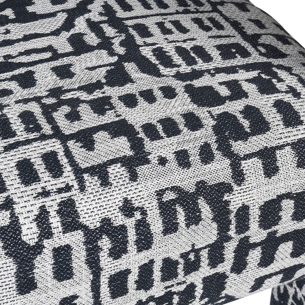 Black & White Woven Pattern Armchair