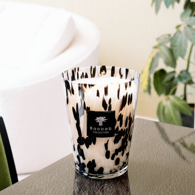 Baobab Black Pearls Scented Candle 24cm