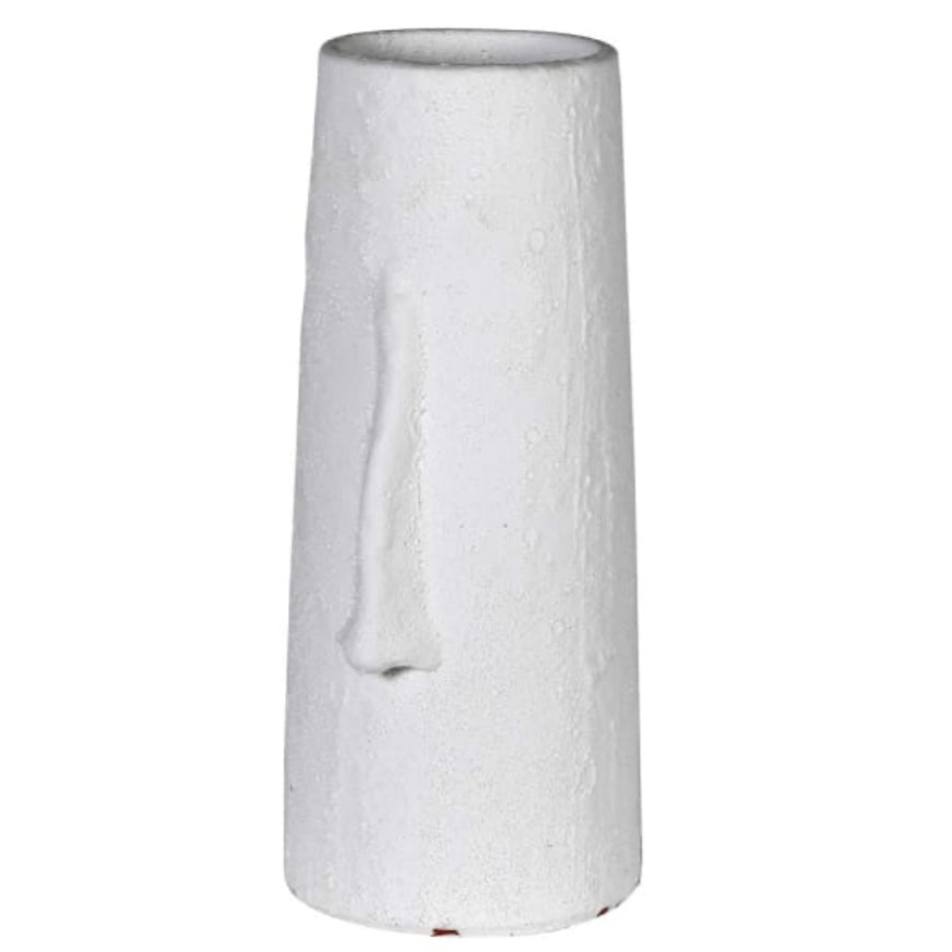 Clearance White Textured Face Vase