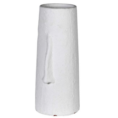 Clearance White Textured Face Vase