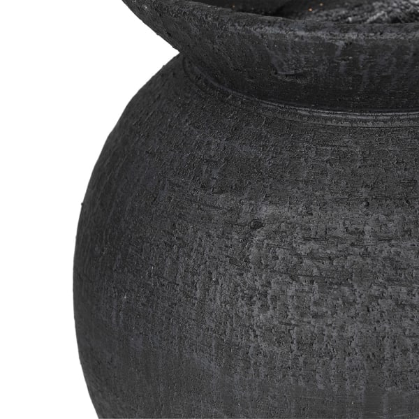 Black Squat Vase