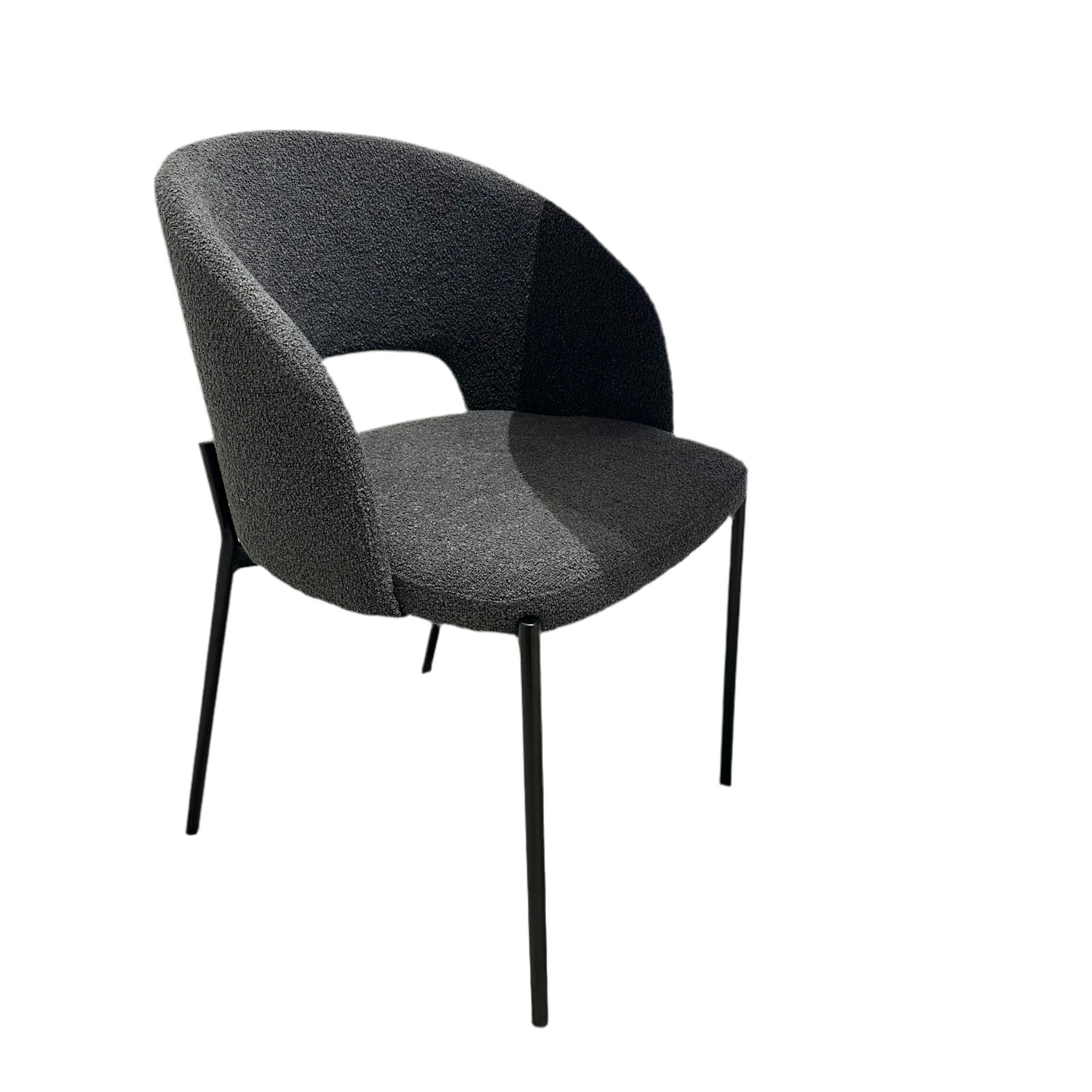 Tides Exclusive Marika Grey Boucle Dining Chair