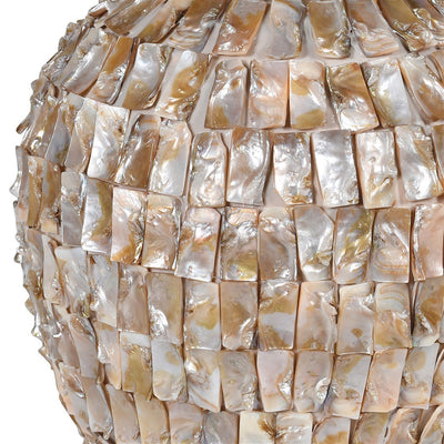 Mother of Pearl Round Base Table Lamp