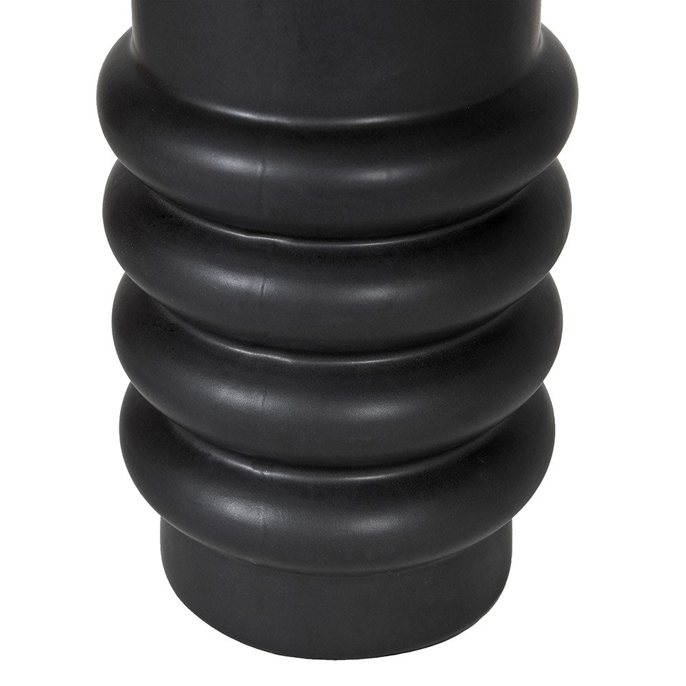 Black Ringed Ceramic Table Lamp