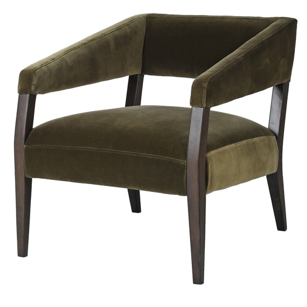 Green Velvet Occasional Chair