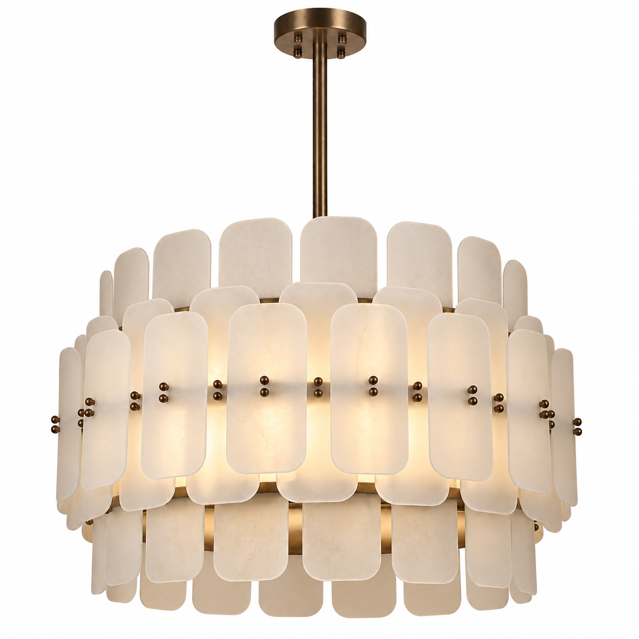 Alessio Stone Chandelier in Bronze | Tides Home – Tides Home