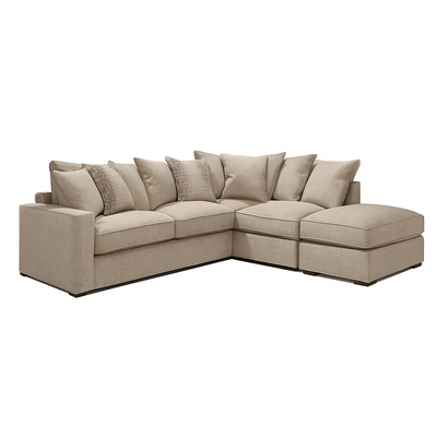 Chicago Scatter Back Corner Sofa with Footstool