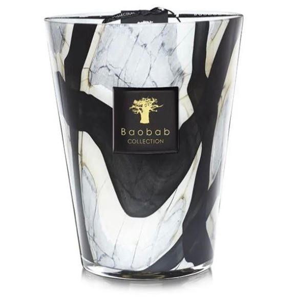 BAOBAB SCENTED CANDLE STONES MARBLE 24cm