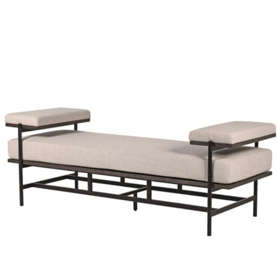 Watch Linen Lounger Bench