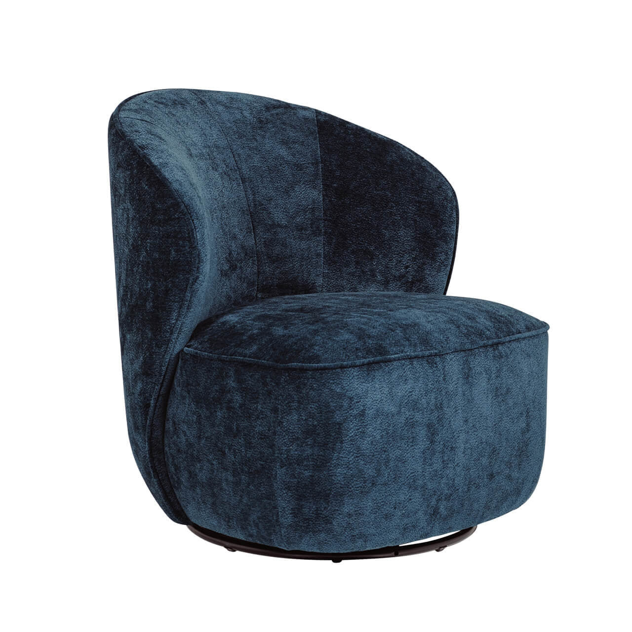 Edith Swivel Chair Blue