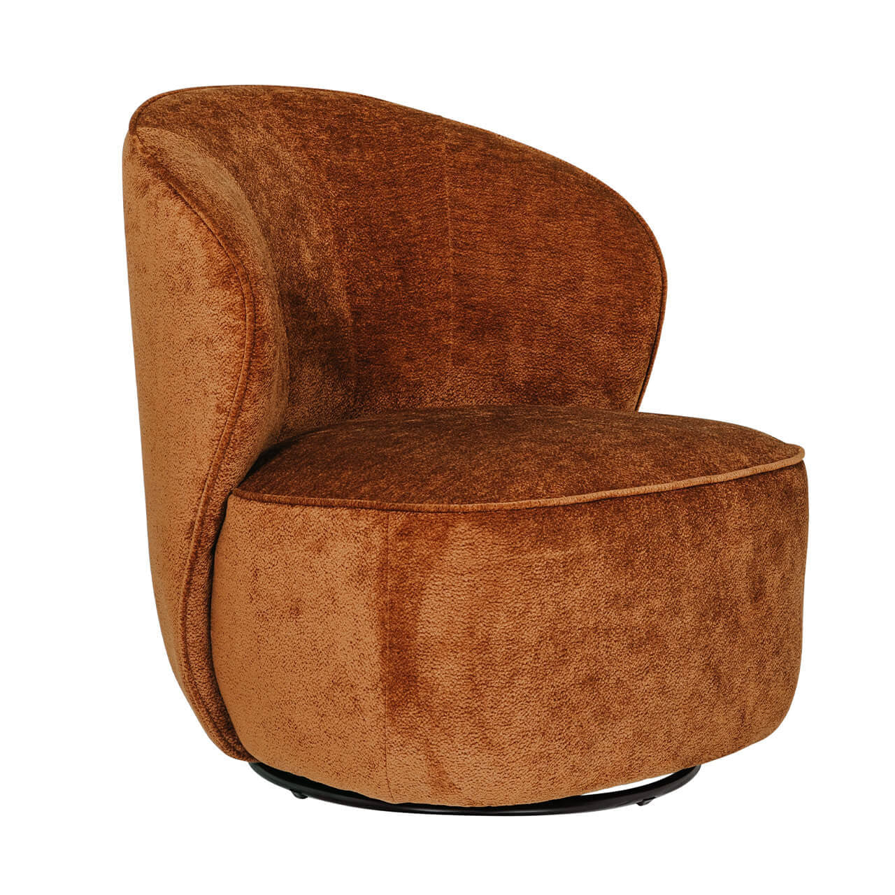 Edith Swivel Chair Rust