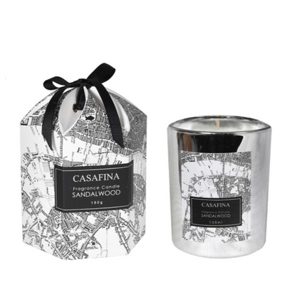 London Sandalwood Scented Candle In Gift Box