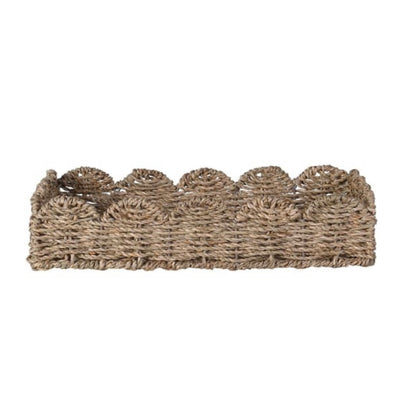 Set of 2 Scallop Edge Trays