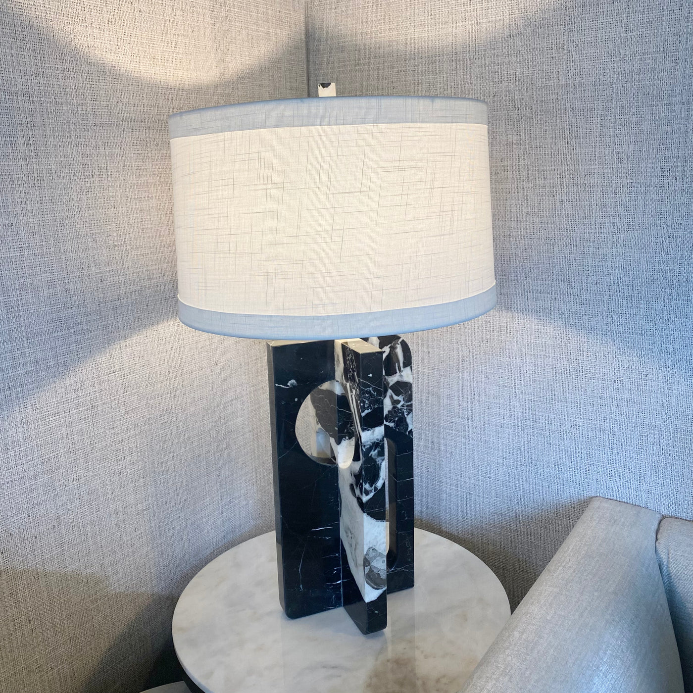 Monochrome Marble Table Lamp