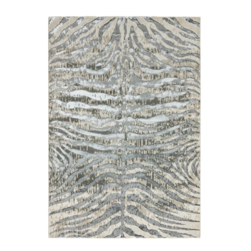 Zebra Quant Rug