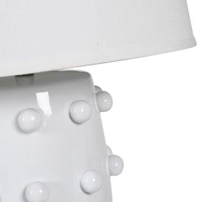 White Ceramic Bobble Lamp