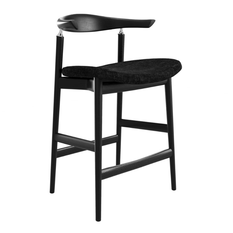 Seine Coal and Black Counter Stool