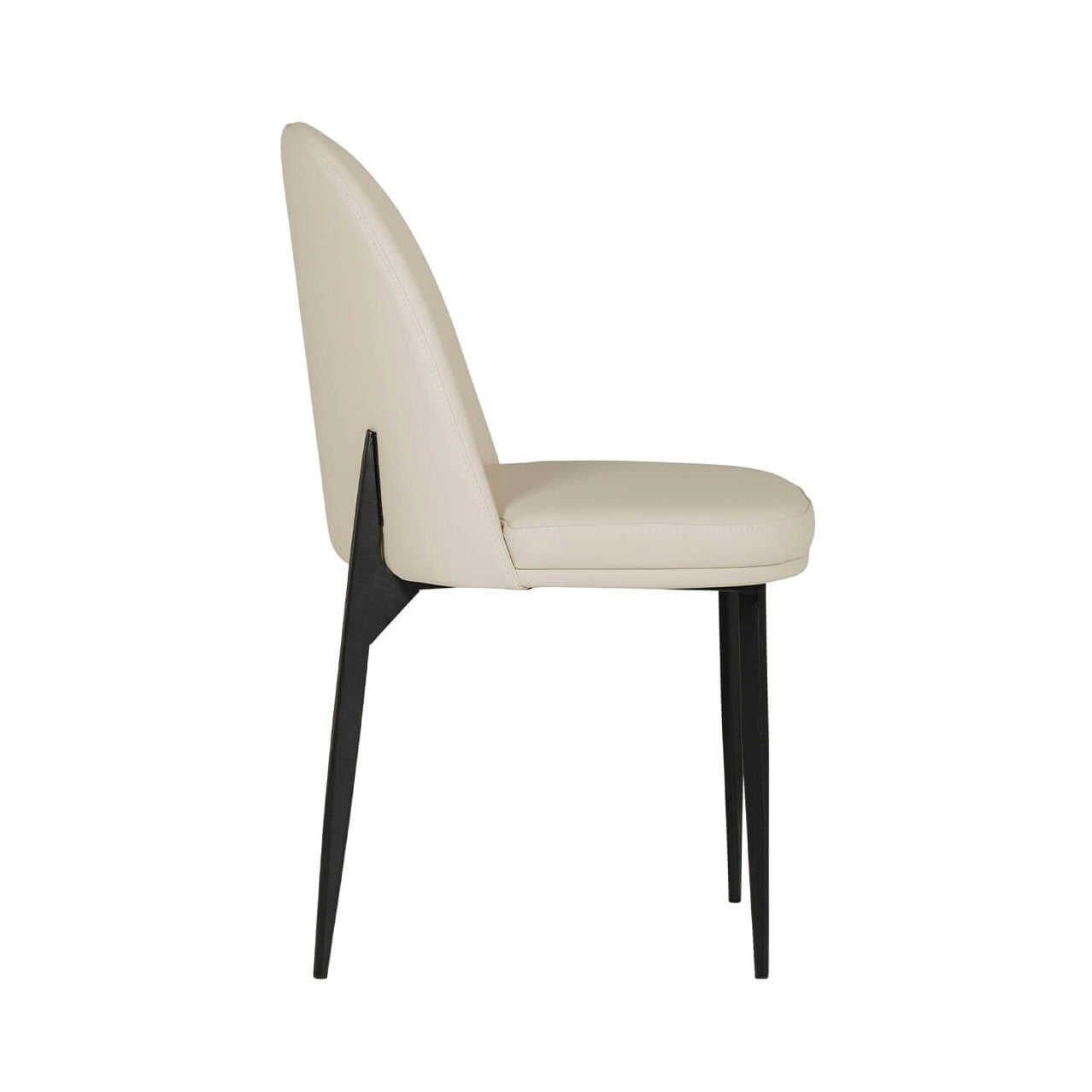 Valent Dining Chair Leather Taupe