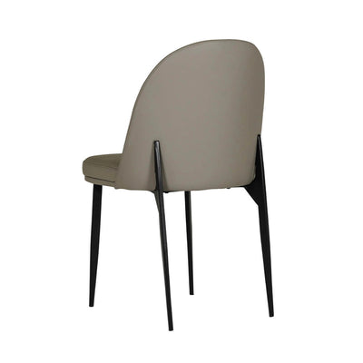 Valent Dining Chair Leather Grey