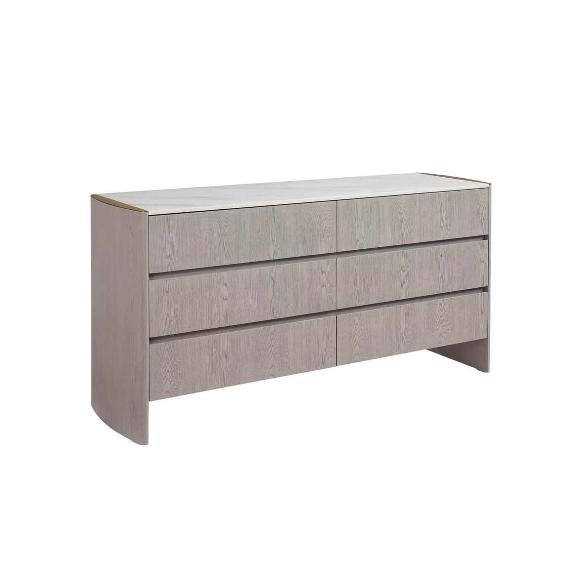 Mondello 6 Drawer Dressing Chest Washed Oak