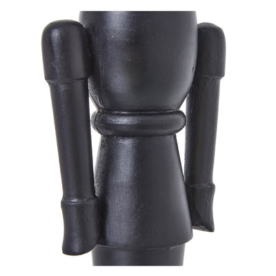 Black Wooden Large Nutcracker Decoration